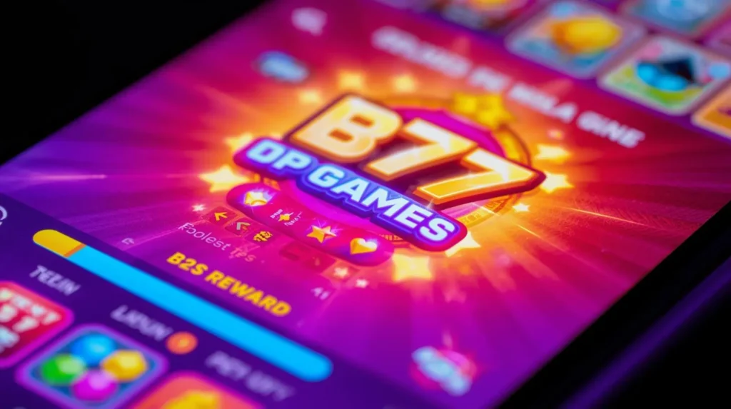 Mobile screen showing bright gaming interface with rewards