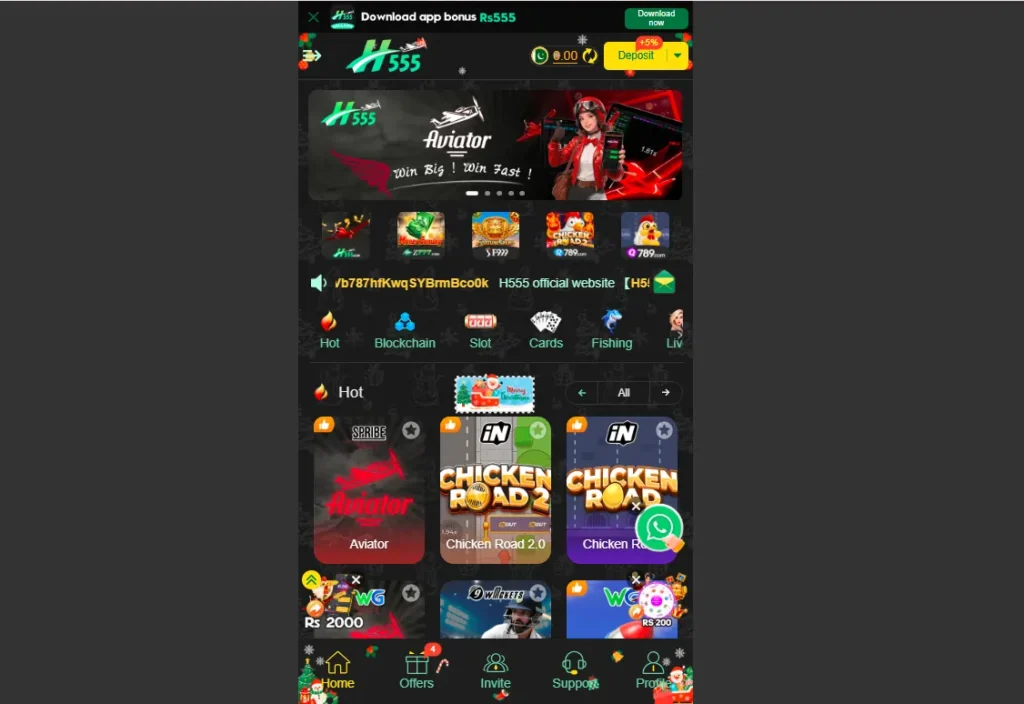 Pakistani user playing mobile casino games for real money
