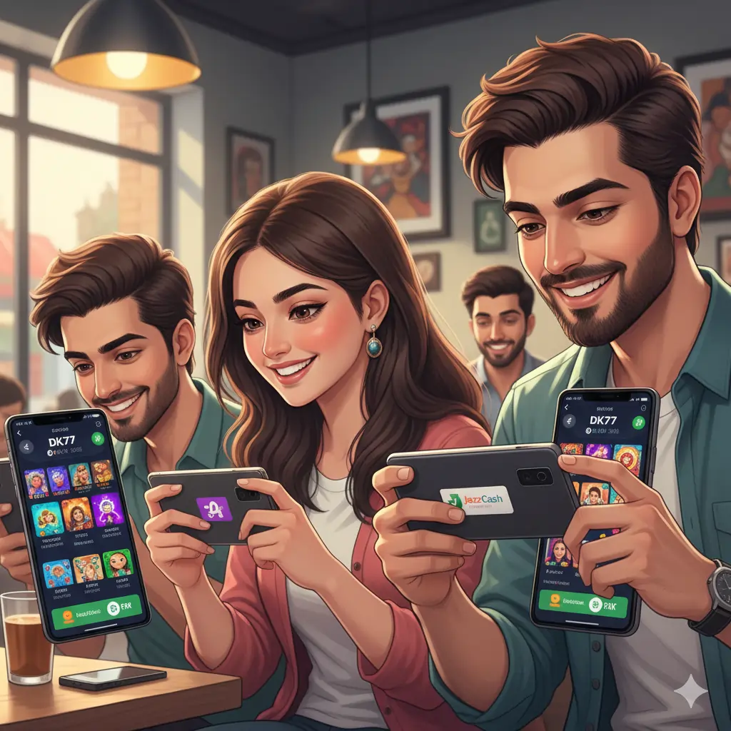Pakistani gamers using mobile app with local payment methods