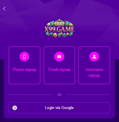earning app login screen
