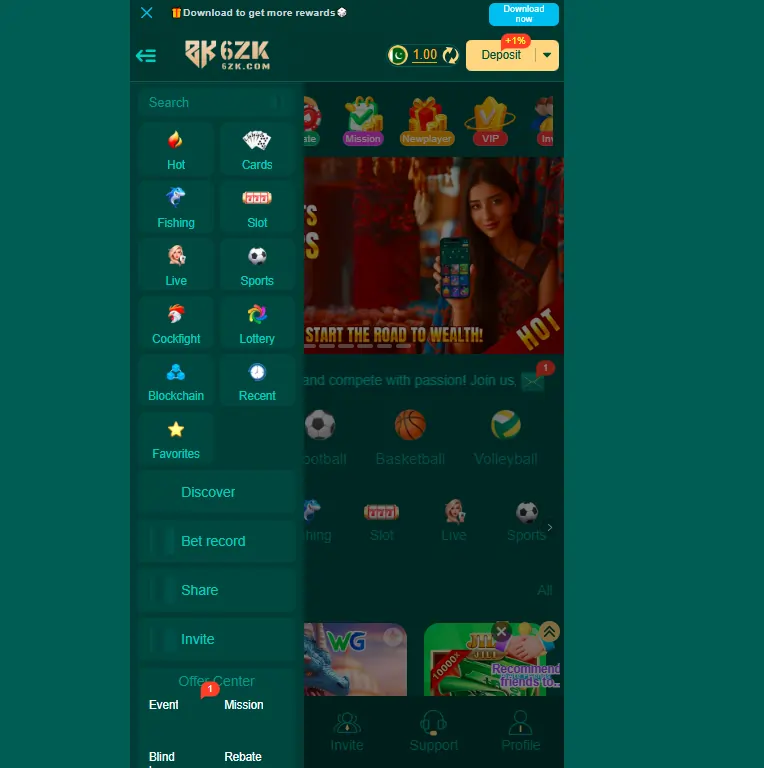 mobile gaming app download steps