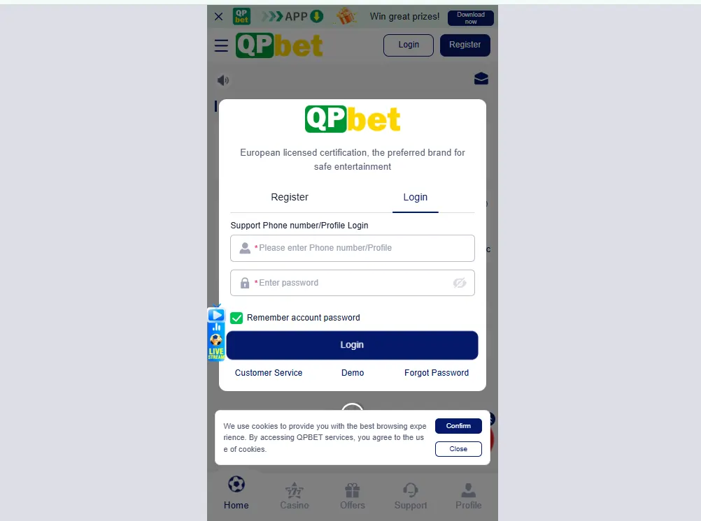 QPBet app download guide