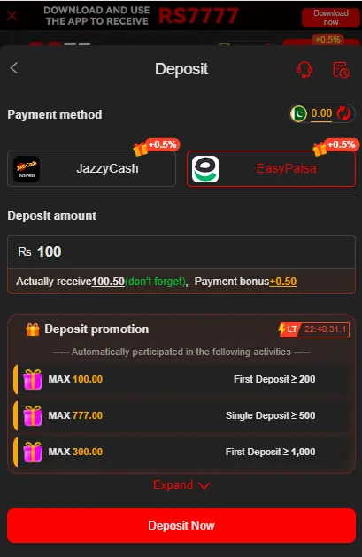 instant cash withdrawal Pakistan