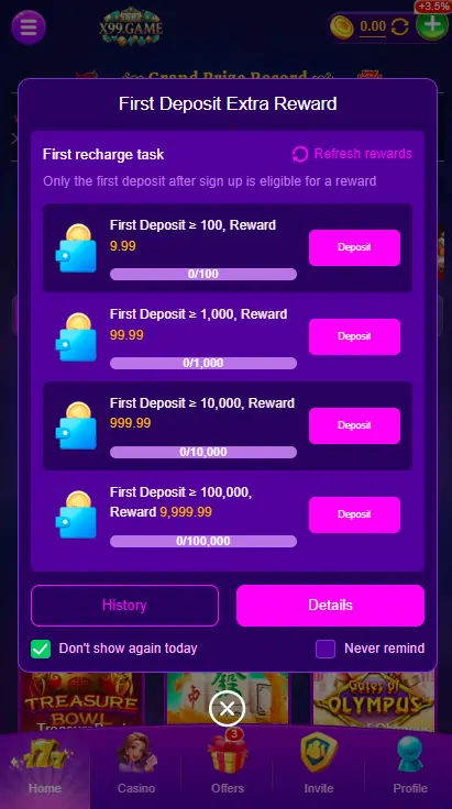 daily bonus earning game