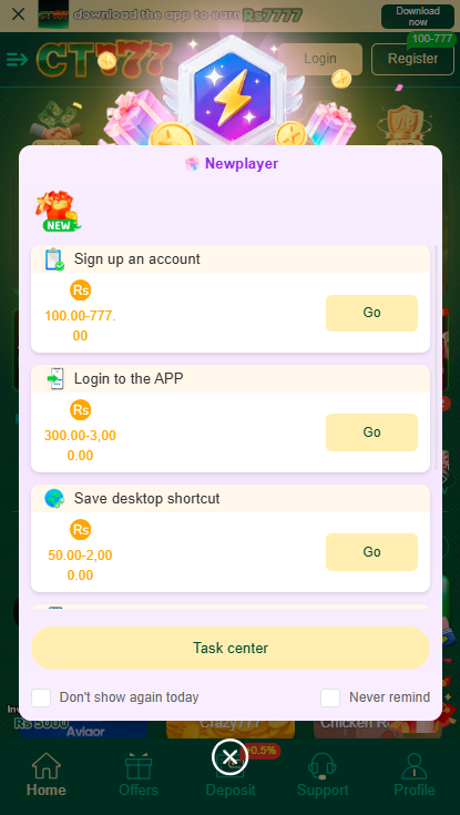 CT777 Game bonus rewards