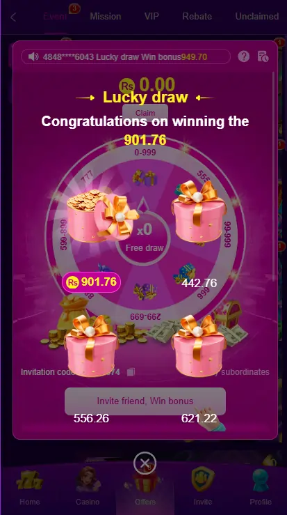 Daily login bonus for users