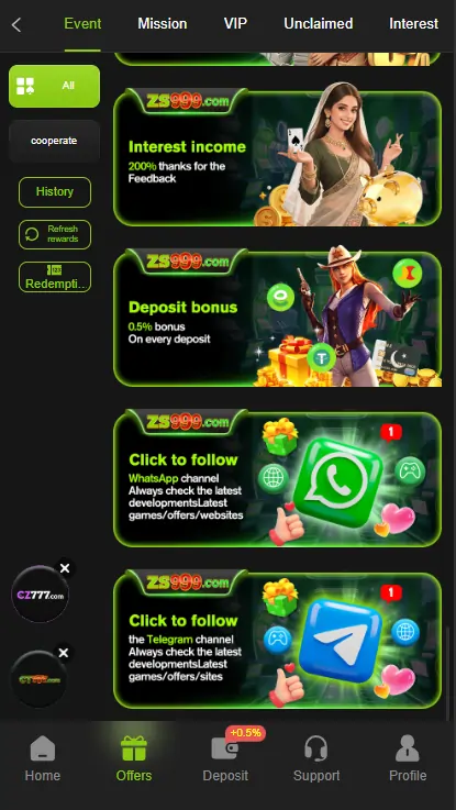 First deposit bonus cashback offers