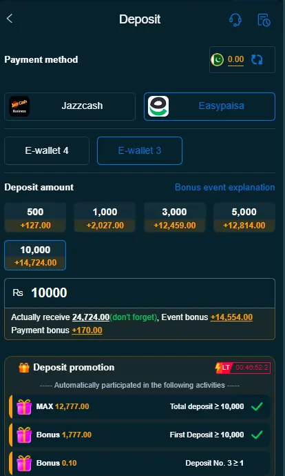 JazzCash EasyPaisa payment