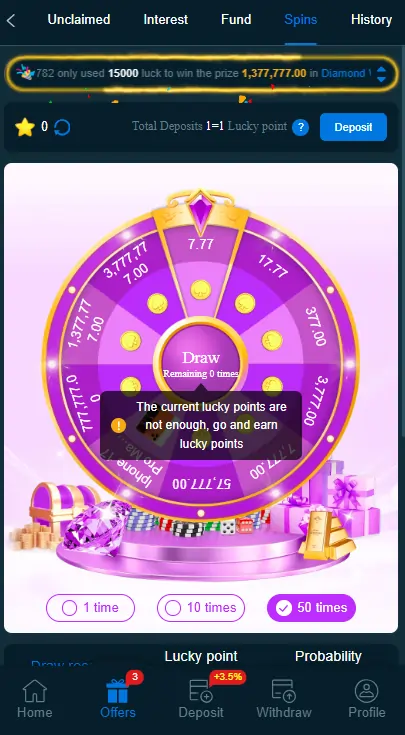 Welcome bonus and daily rewards