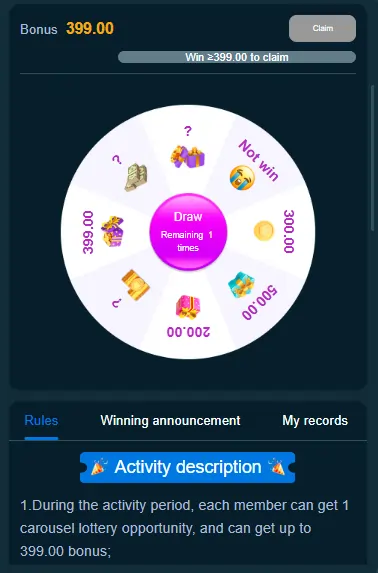 VIP loyalty rewards program