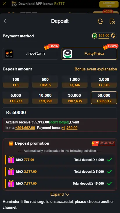 JazzCash and EasyPaisa Payment Methods