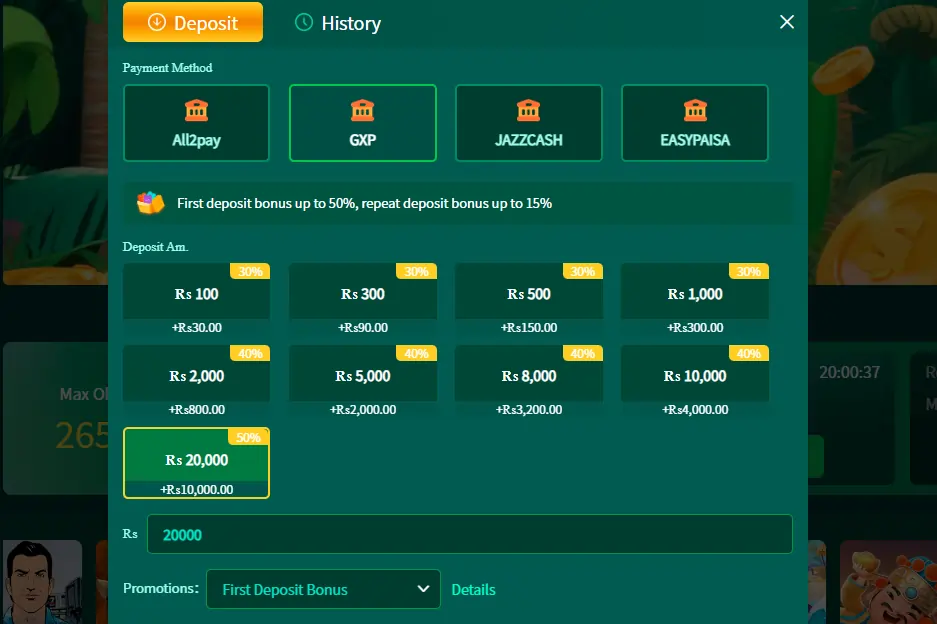 payment options gaming app