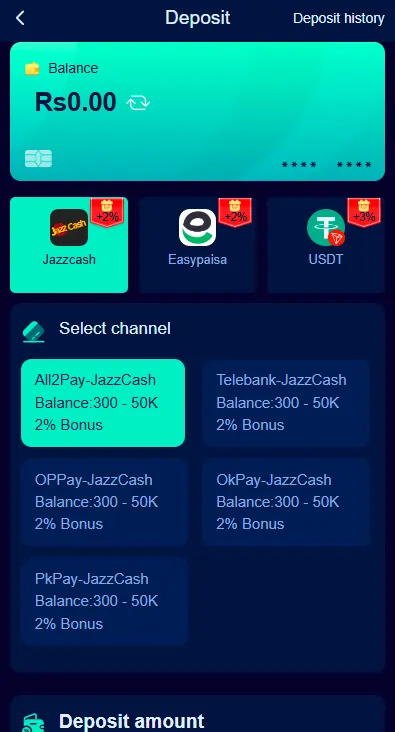 JazzCash EasyPaisa deposit withdraw