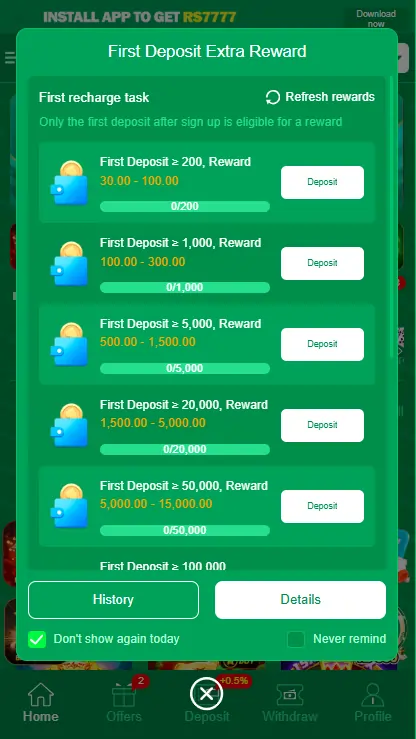 777CX Game bonus rewards