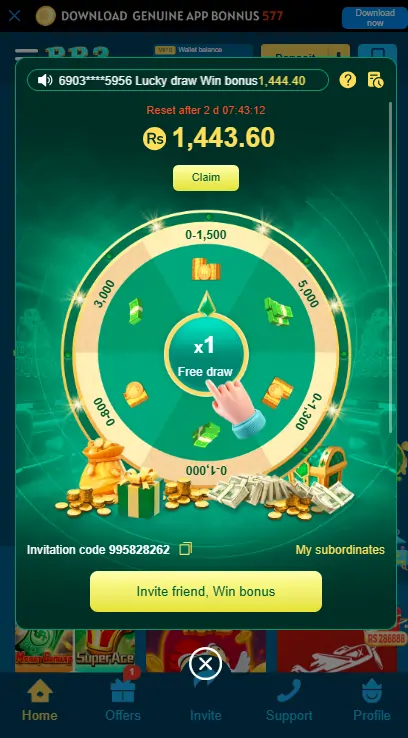 Real money earning rewards