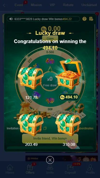 Y444 Game Bonus Offers