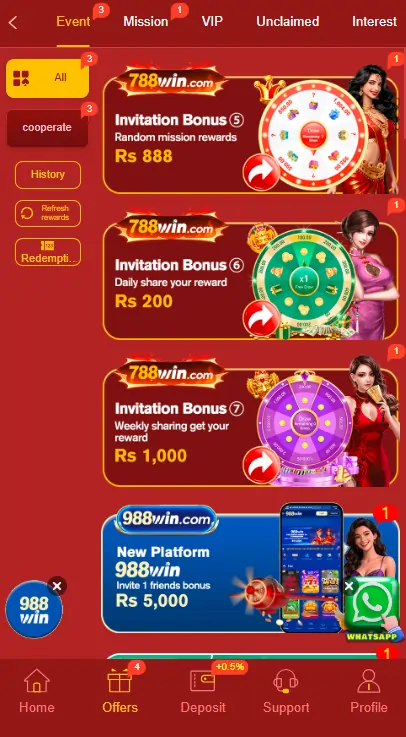 788Win Game Free Bonus List