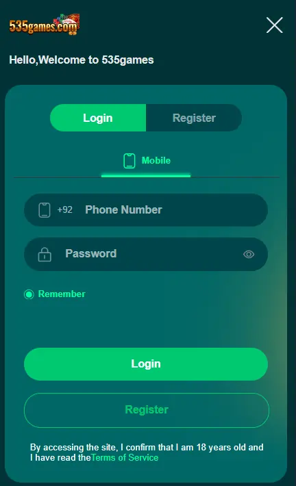 535Games Game how to download and register steps