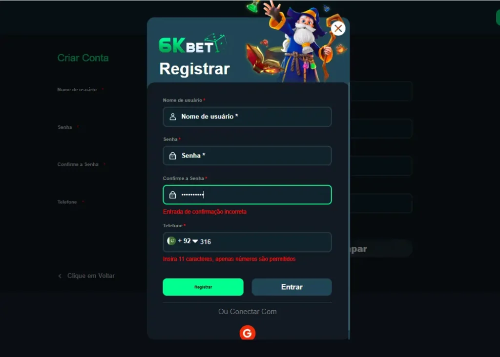 6KBet Game Register Step Guide