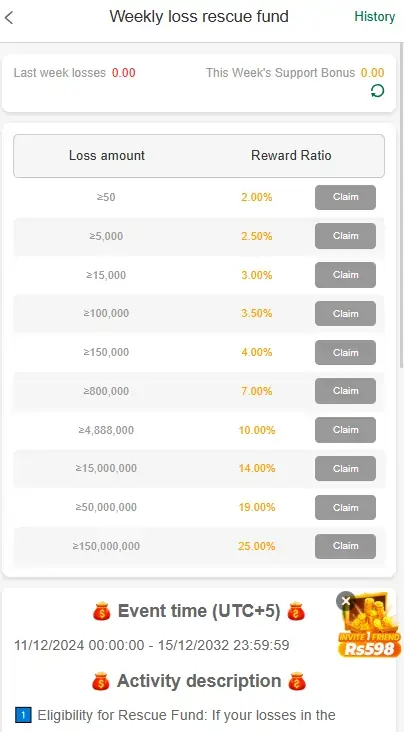 A55 Game Bonuses and Rewards Display