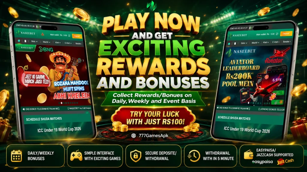 Naseb bet game Bonuses