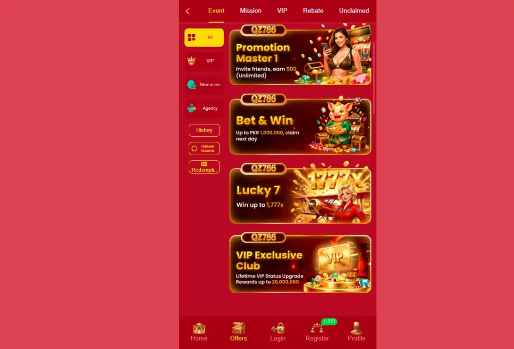 QZ786 New User Bonus