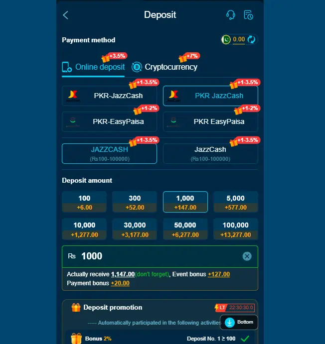 SV77 Game Deposite
