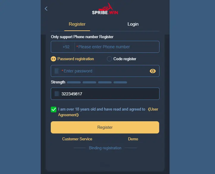 SpribeWin Game Registration and Login Guide