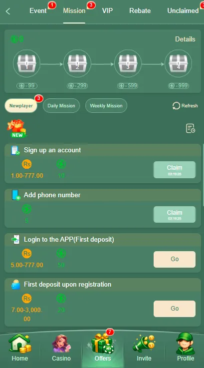 777Stack Game bonuses Image