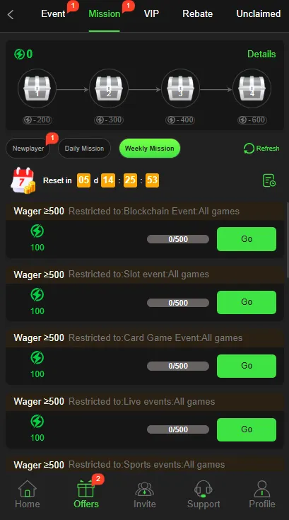 Capri Game rewards Image