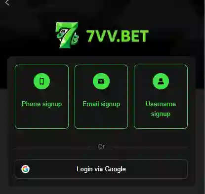 7VVBet Game Login Image