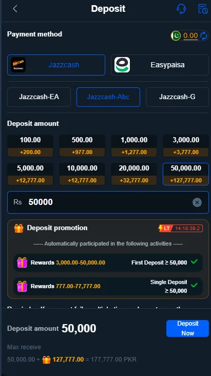 OK37 Game Deposite Image
