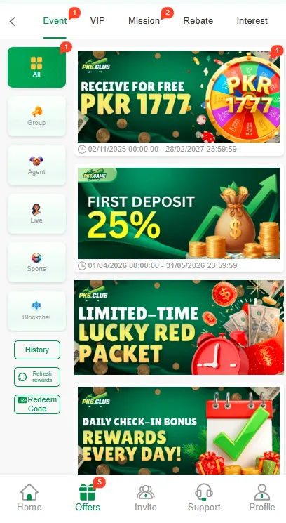 PK6 Game Bonuses Screenshot