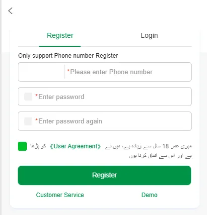 Pk6 Game Login ScreenShot
