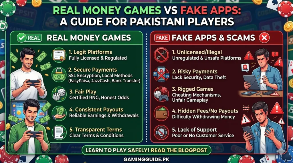 Real vs fake games