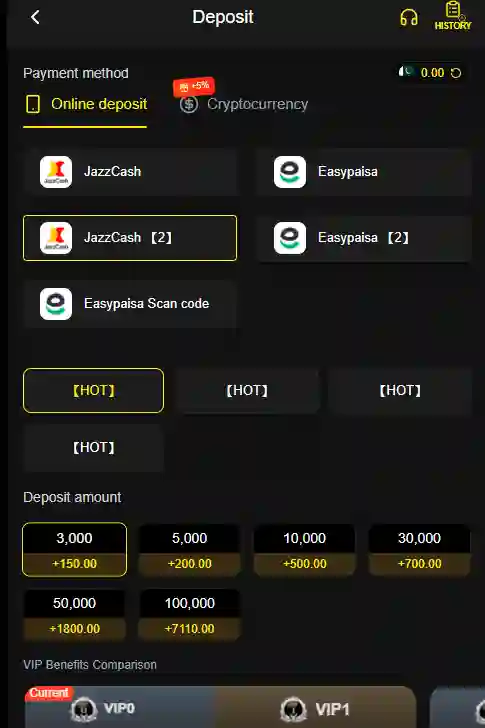 PK735 Game Deposite Screenshot