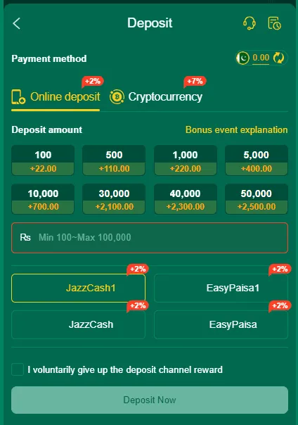 92Fun Game Deposite ScfreenShot