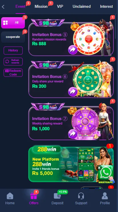 S98 Game Bonuses Image