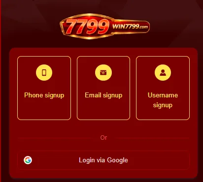 Win7799 game login Image